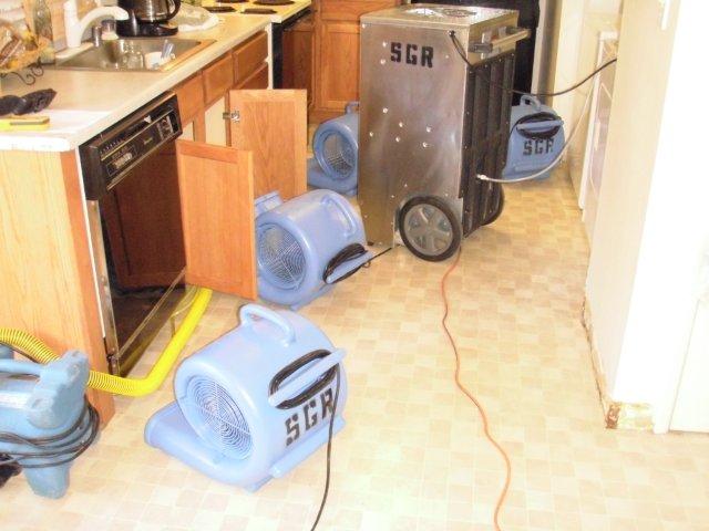Dehu-and-fans-drying-kitchen1